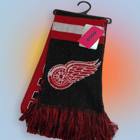 NHL DETROIT RED WINGS Long Knit Scarf - Picture 1 of 3